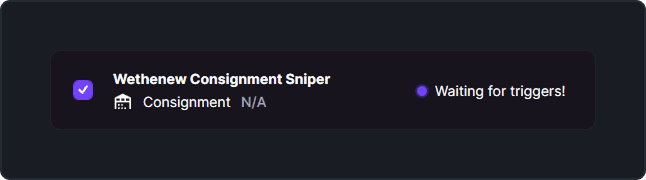 WeTheNew sniper action row inside Bricker Mode with status and result