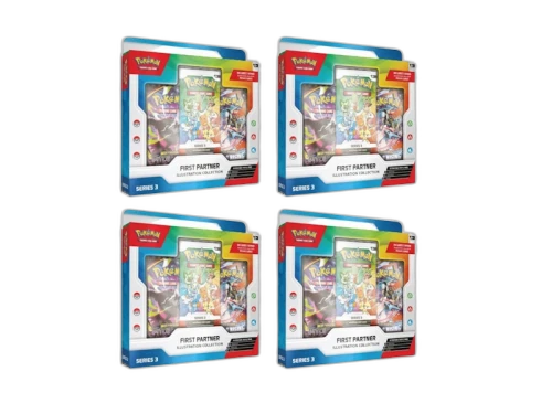 Pokémon First Partner Illustration Collection Series 3 Box — 4× lot